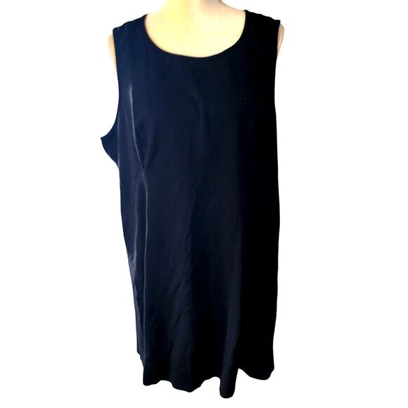 Maurices Black Sleeveless Shift Knee Length Tank Dress Plus Size 3 - Picture 1 of 5